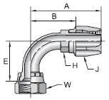 Parker 21 series 23921 field attachable fitting