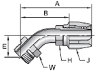 Parker 21 series 26721 field attachable fitting