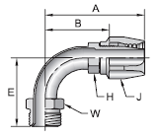 Parker 21 series 26921 field attachable fitting