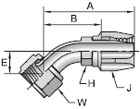 Parker 21 series 27721 field attachable fitting