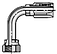 20-Series Female Seal-Lok® - Swivel - 90˚ Elbow - Long Drop