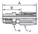 Parker 20 series 20420 field attachable fitting