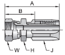 Parker 20 series 20820 field attachable fitting