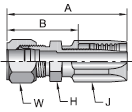 Parker 20 series 21120 field attachable fitting