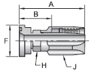 Parker 20 series 21520 field attachable fitting