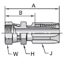 Parker 20 series 23220 field attachable fitting