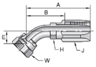 Parker 20 series 23720 field attachable fitting