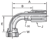 Parker 20 series 23920 crimp fitting