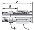 Parker 20 series 26120 field attachable fitting