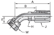 Parker 20 series 27720 field attachable fitting