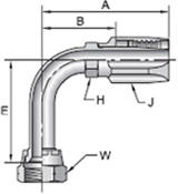 Parker 20 series 28120 field attachable fitting