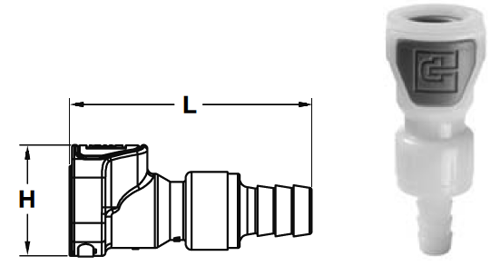 Parker PPA Series Thermoplastic Couplings