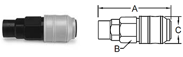 Parker Spectrum Series-Female Pipe Coupler