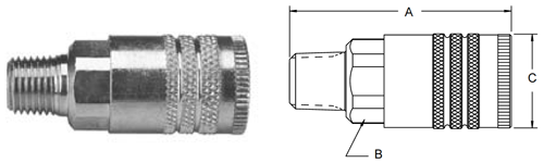 Parker 50 Series Male Pipe Thread