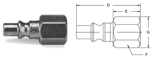 Parker 50 Series Female Pipe Thread Nipple