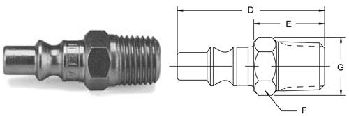 Parker 50 Series Male Pipe Thread Nipple