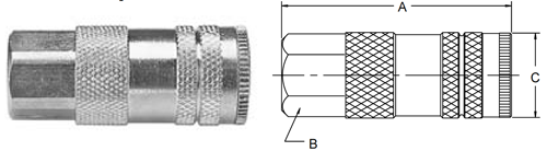 Parker 70 Series Female Pipe Thread Couplers