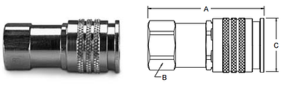 Parker HA Series Female Pipe Thread Couplers