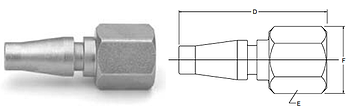 Parker Twist-Lock Series Female Pipe Thread Nipples
