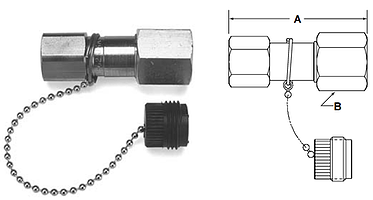 Parker 1141 Series QC - Up to 1" Body Size