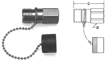 Parker 1141 Series QC - Up to 1" Body Size