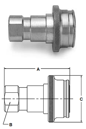 Parker 60 Series QC - 1-1/2" - 2-1/2" Body Size