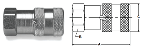 Parker FF Series QC - Up to 1" Body Size