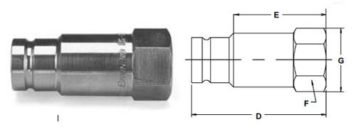 Parker FS Series QC - Up to 1" Body Size