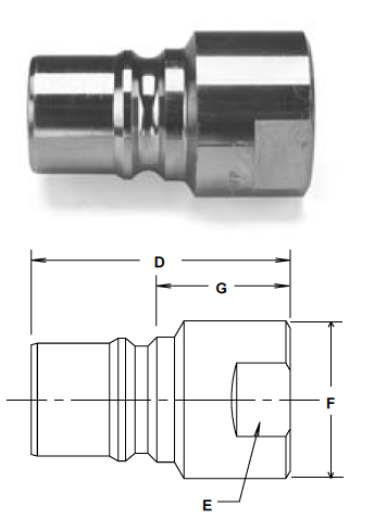 Parker HP Series QC - Up to 1" Body Size