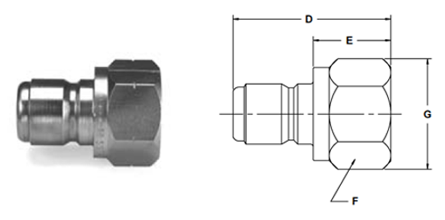 Parker ST Series QC - Up to 1" Body Size