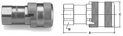 Parker TC Series QC - Up to 1" Body Size