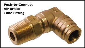 push-to-connect air brake fitting