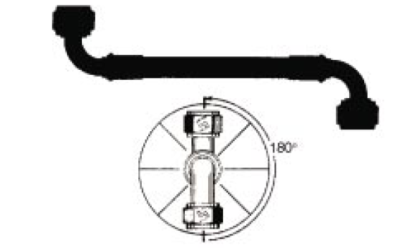 Each hose assembly has five parts