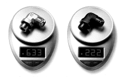 weight comparison of Parker SAE aluminum and SS fittings