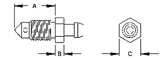 BrakeQuip Bleed Screw Drawing