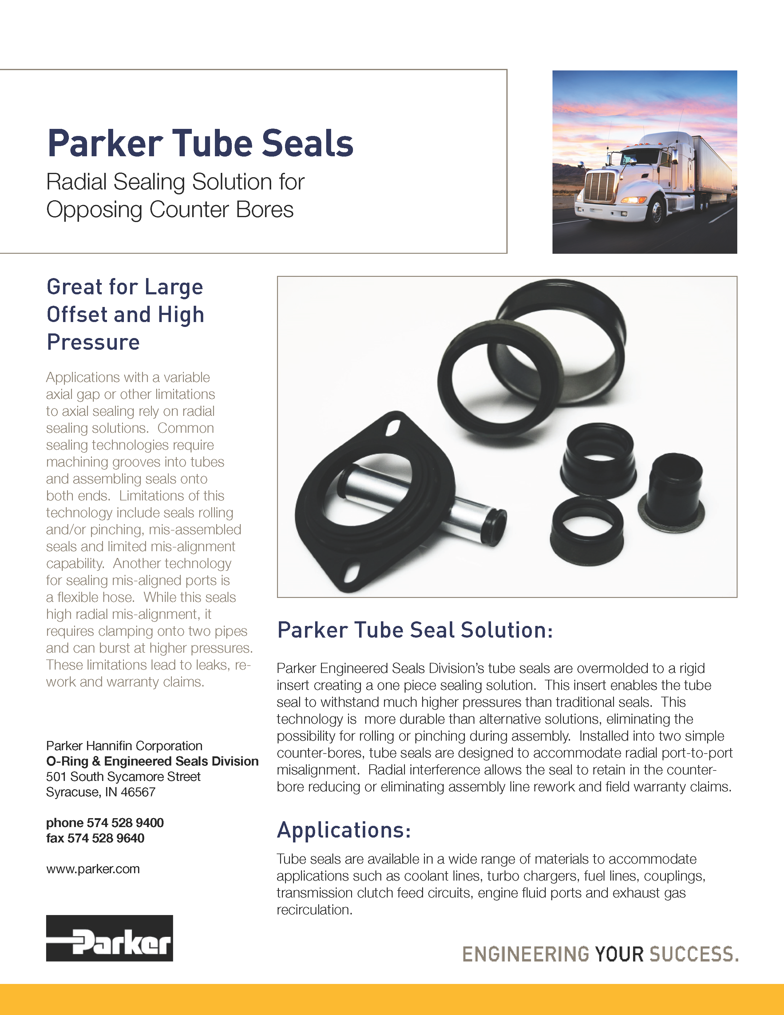 Parker - Tube Seals_Cover