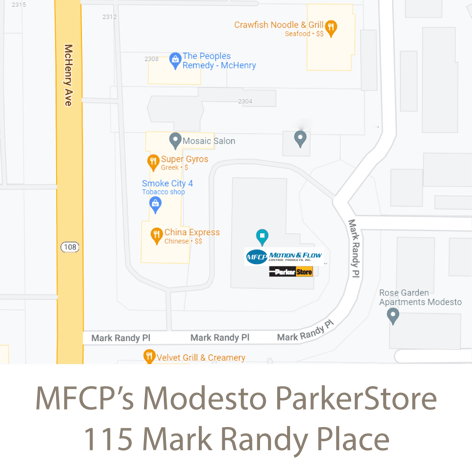 Modesto ParkerStore Map - Click for Directions
