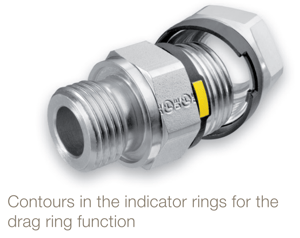 Parker EO-3 Flareless Fitting System Contours In Indicator Rings