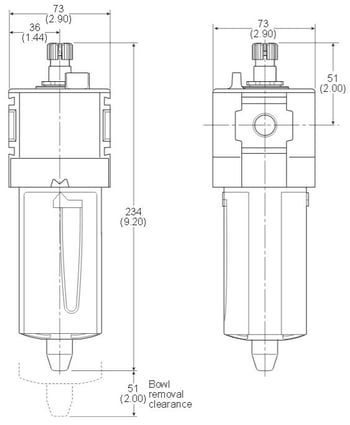 Standard-Lubricator-Dimensions