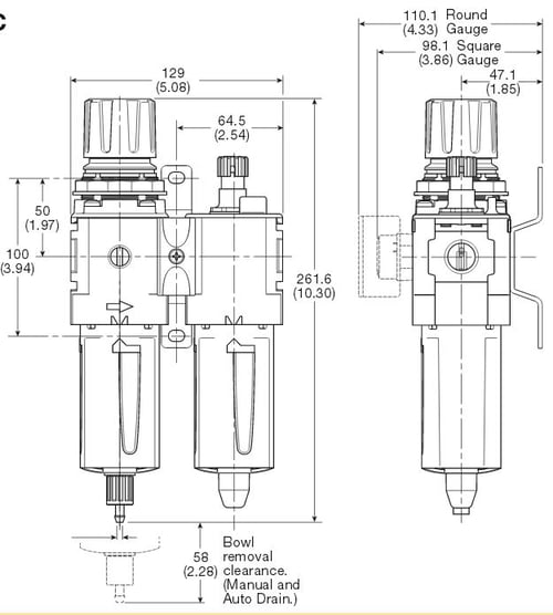 compact-filterregulator-lubricator-dimensions