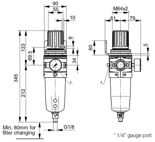 p3y-filter-regulator-dimensions