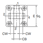 2MNR BB Mounting Style Head Dimensions