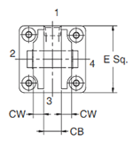 2MNR BC Mounting Style Head Dimensions