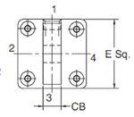 2MNR BE Mounting Style Head Dimensions