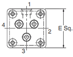 2MNR T Mounting Style Head Dimensions