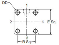 2MNR TE Mounting Style Head Dimensions