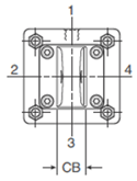 4MA Large Bore Mounting Style BE Head
