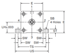 4MA Large Bore Mounting Style C Head