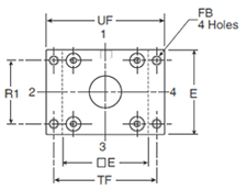4MA Large Bore H Mounting Style Head