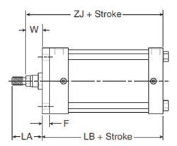 4MA Large Bore J Mounting Style Body
